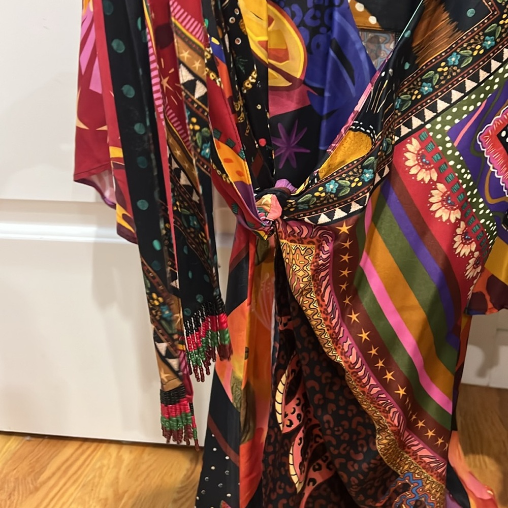 FARM Rio Multicolor Wrap Mini Dress - Picture 4 of 4